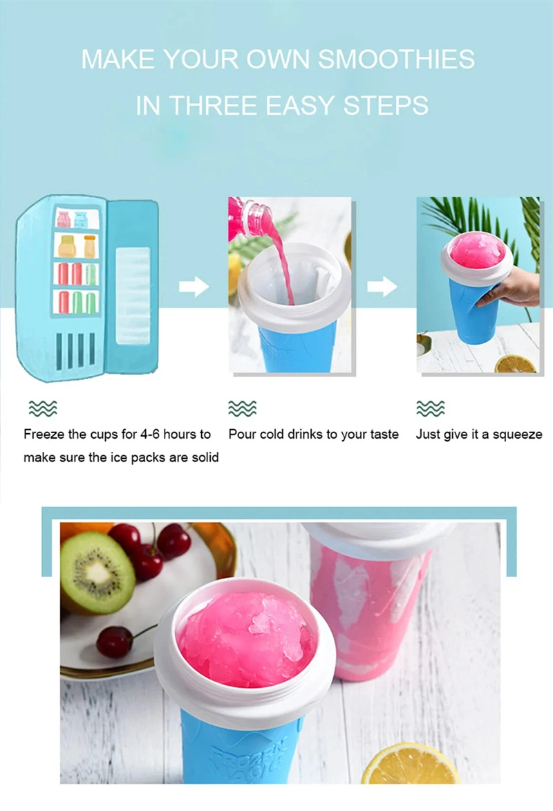 Eco Friendly Tik Tok Quick Frozen Magic Slushy Maker Cup Ice Cream